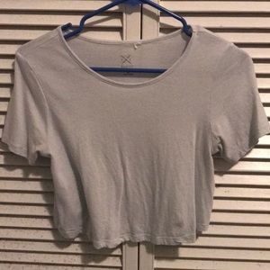 Baby Blue Crop Top, PS Basics
